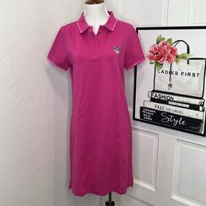 NWT Kenzo Paris Pink Polo Mini Dress Size S